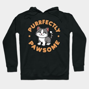 Cat Lover - Purr-fectly Paw-some Hoodie